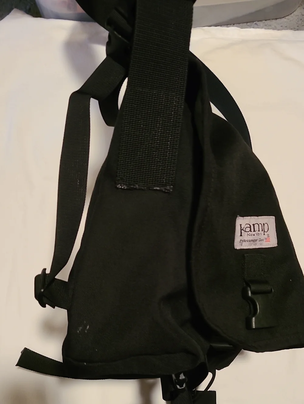 Kamp New York The Messanger Gear, Black USA Cordura Plus Bag Pack